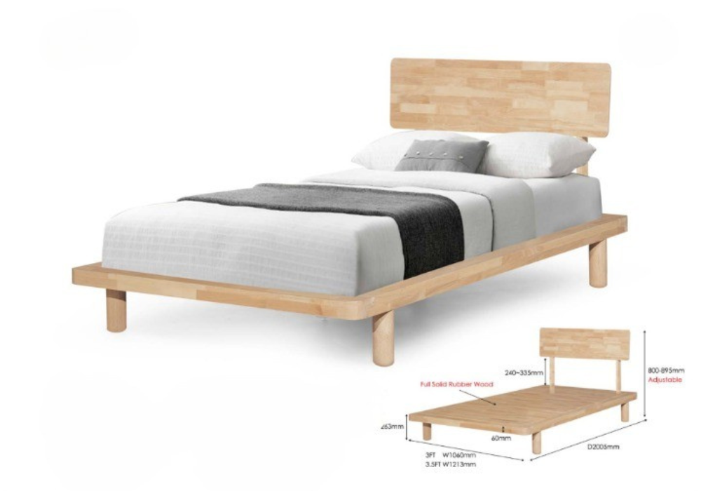 Muji Single Bedframe 