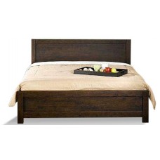 Simple & Solid Look Wooden Bed 