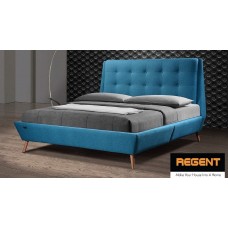 Fabric Cushion Y Elegant Look High Base Bed