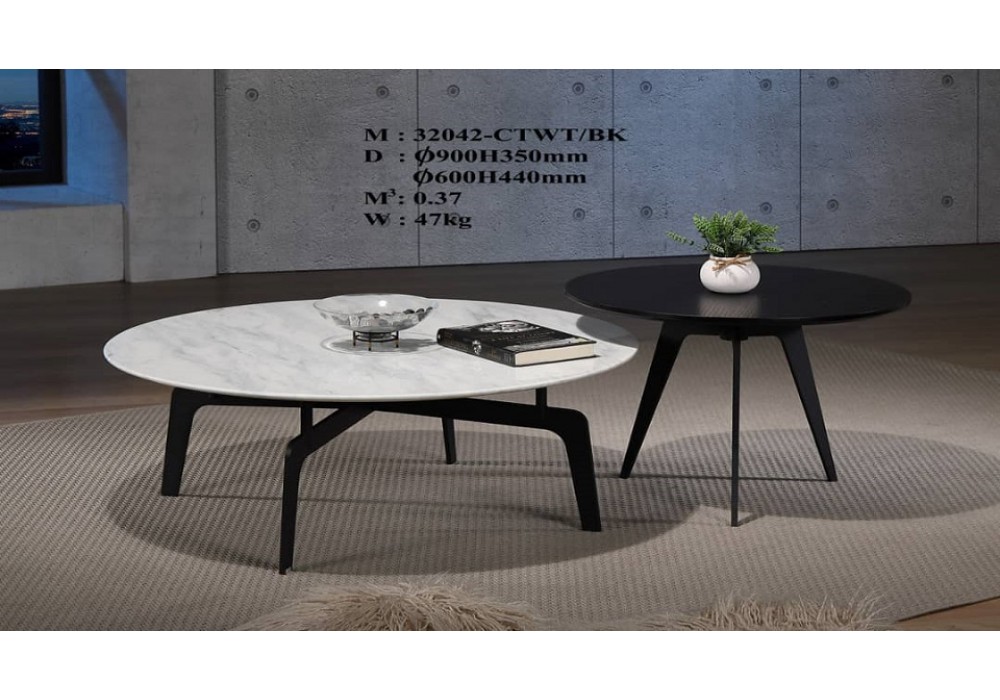 32042-CTWT/BK Coffee Table Set 