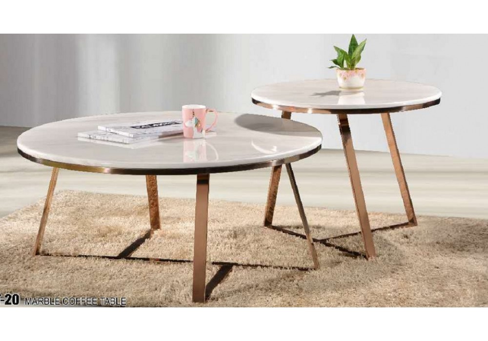 CT-20  Marble Coffee Table Set 