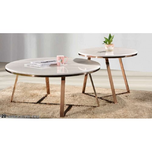 CT-20 Marble Coffee Table Set