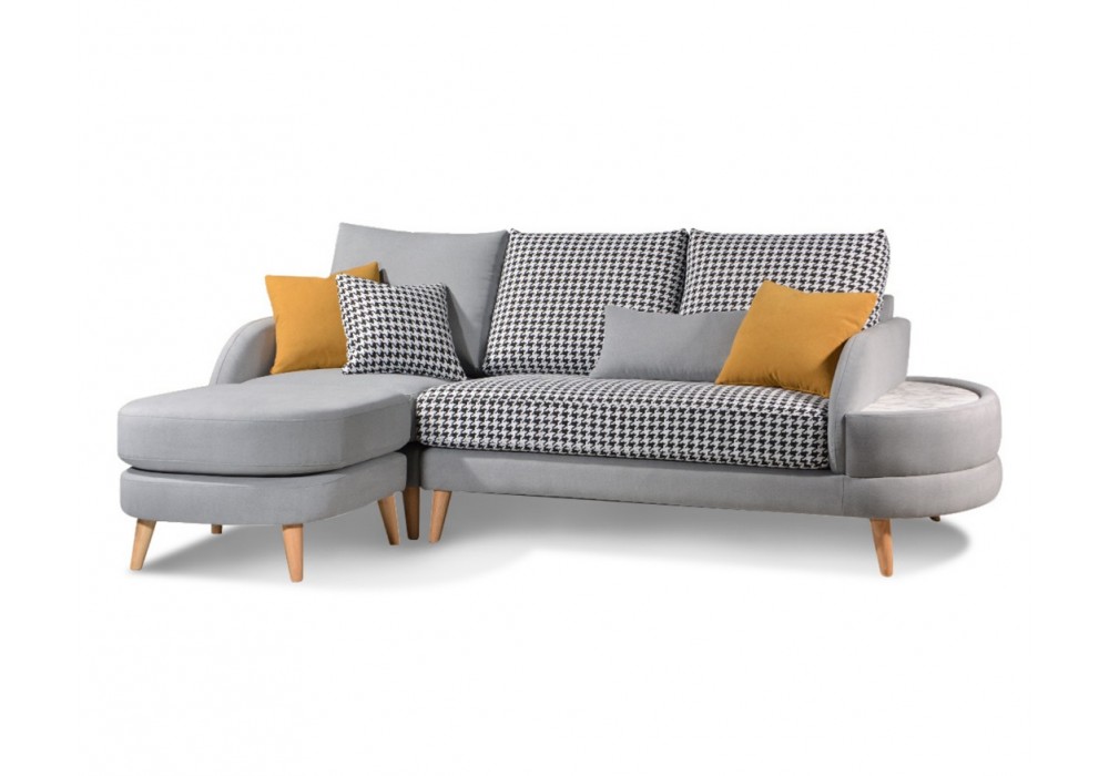 3 Seater Sofa with Footstool 