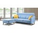 3 Seater Sofa with Footstool 