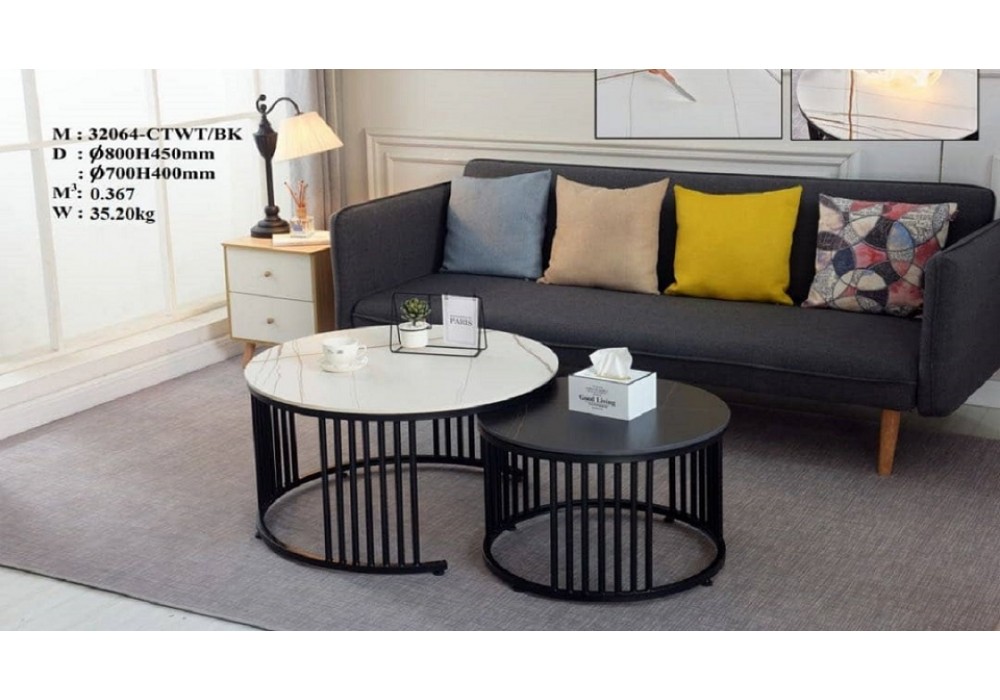 32064-CTWT/BK Coffee Table Set 